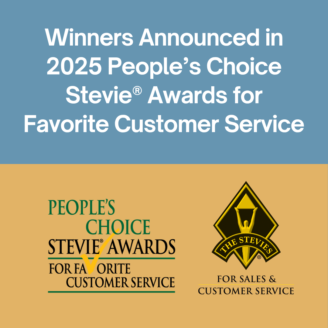 Winners Announced in 2025 People's Choice Stevie® Awards for Favorite Customer Service