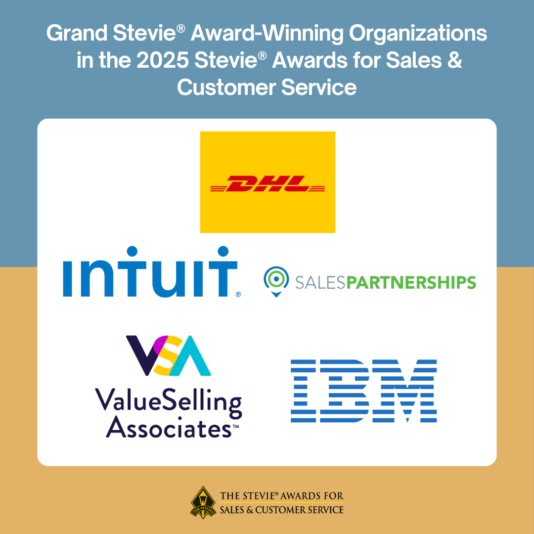 Grand Stevie® Award Winners Announced in 19th Annual Stevie Awards for Sales & Customer Service