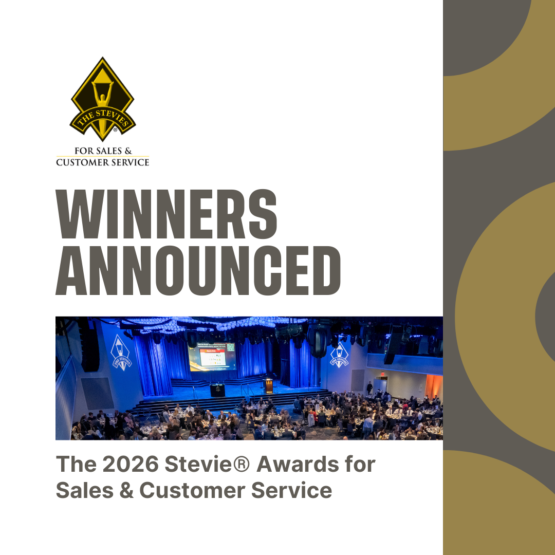Winners Announced in 20th Annual Stevie® Awards for Sales & Customer Service
